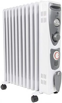 Prem-i-air Oil-Filled Radiators, White/Grey-  EH1365- (Price Tracker)
