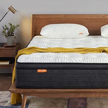 Sweetnight Double Mattress 4FT6 Gel Memory Foam Sprung Mattress 10 Inch Spring Hybrid Breathable Mattress – Price Travker